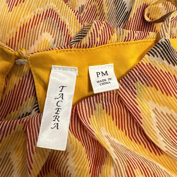 Multicolor Chevron Maxi Dress, Size MP - Picture 2 of 3